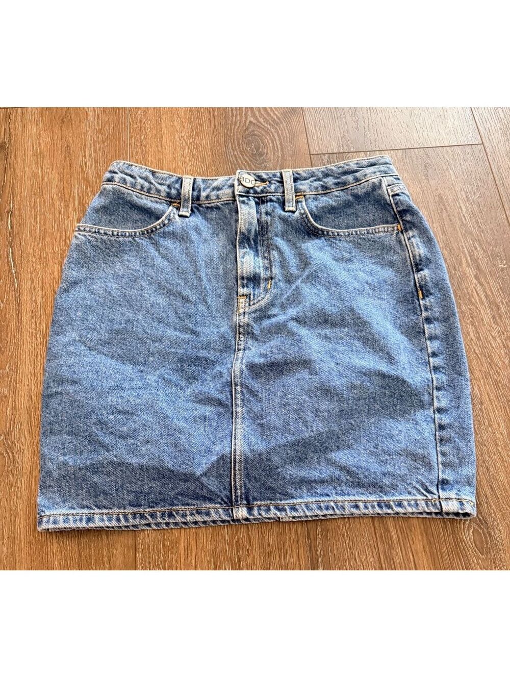 BDG Urban Outfitters Denim Mini Skirt 100% Cotton Medium Wash Y2K Costal Western